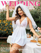 Women Lingerie Lace Babydoll Strap Chemise Halter Teddy V Neck Mesh Nightgown